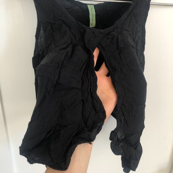 Dressy split front crop top - Picture 3 of 5